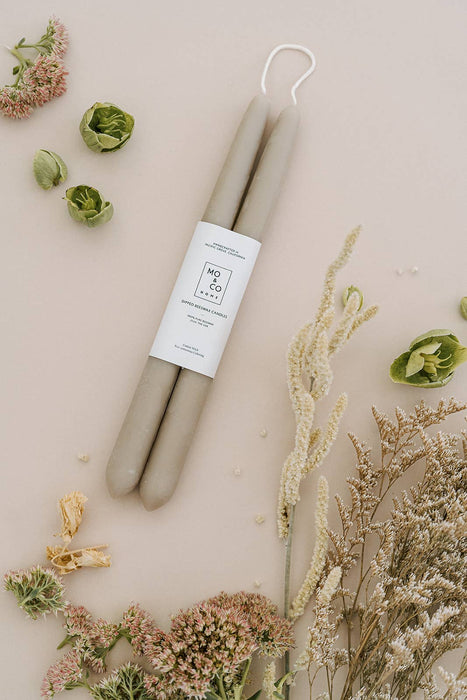 Clay | Beeswax Taper