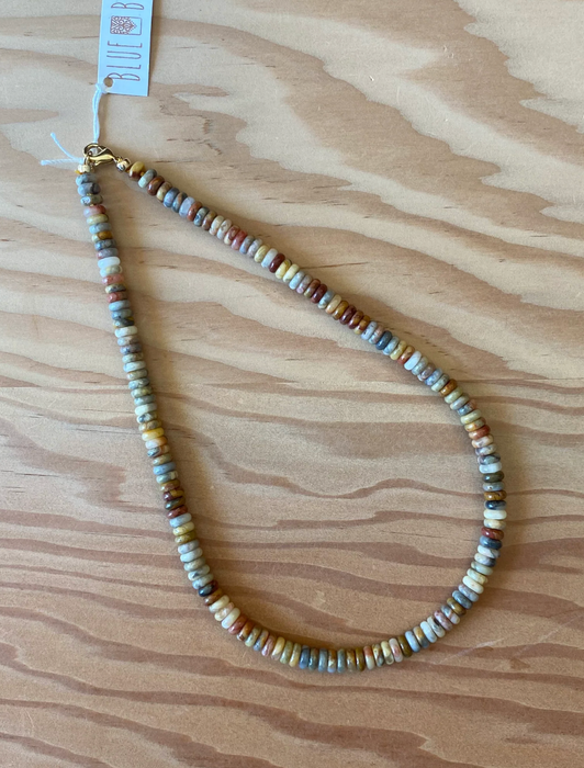 Crazy Agate Beaded Necklace