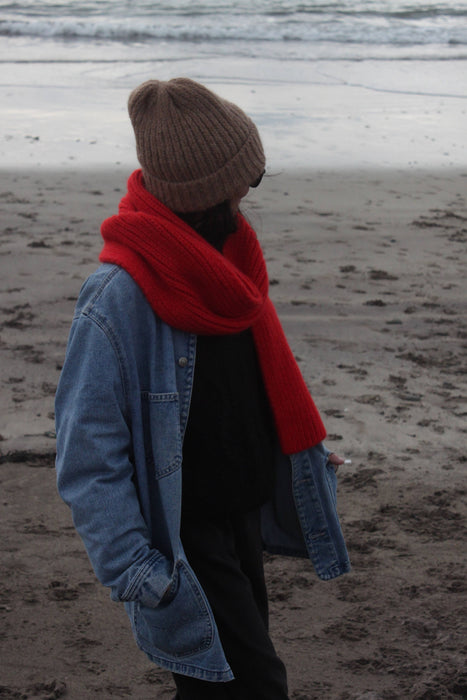CeCe Knitted Alpaca Scarf