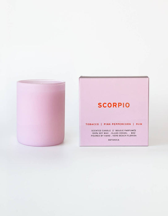 Scorpio Zodiac Candle