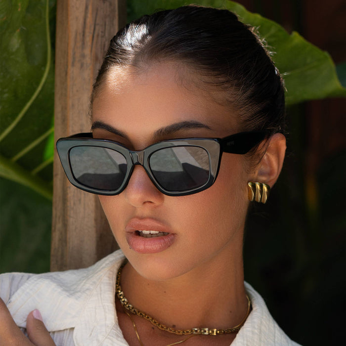 Beatrix Acetate Womens Cat Eye Sunglasses