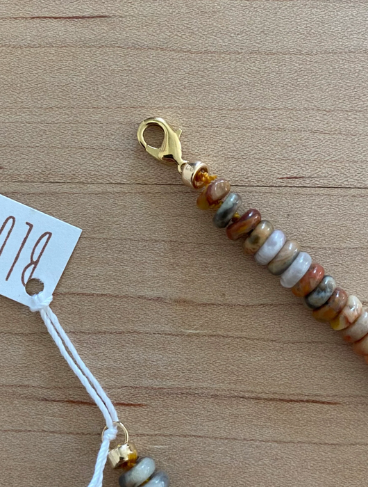 Crazy Agate Beaded Necklace