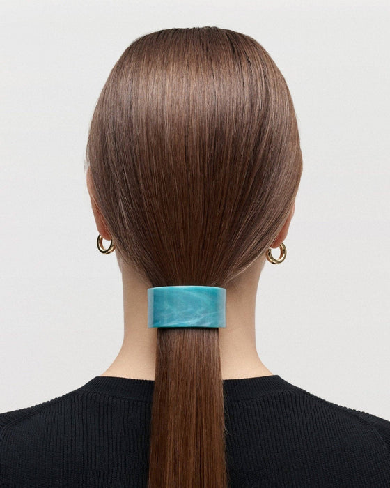 French Pony Barrette in Alabaster