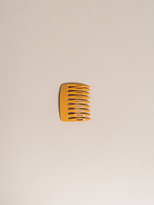 French Side Hair Comb Peineta | Tiger Orange