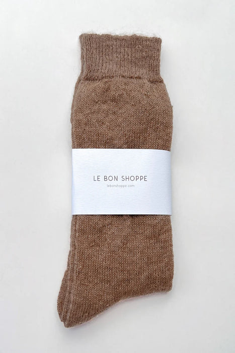 Mohair Veil Socks | Mocha
