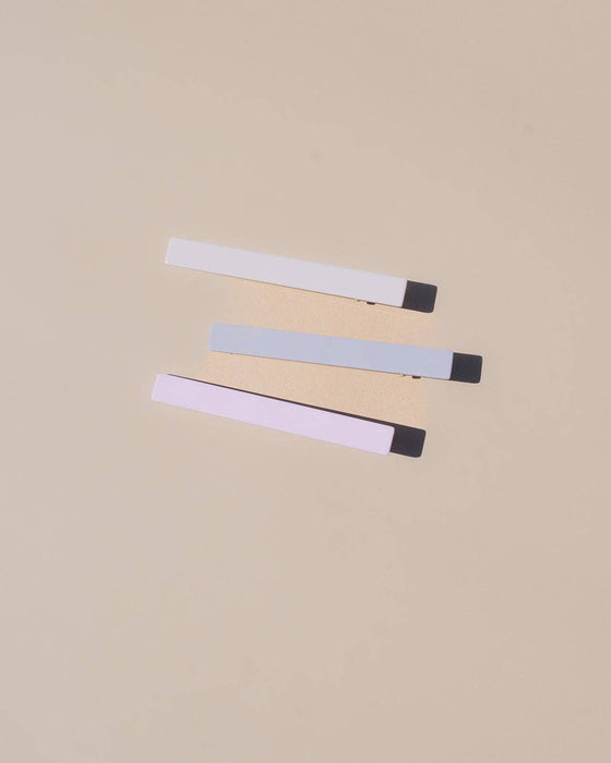 Evie Metal Acetate Hair Clips | Lilac Color