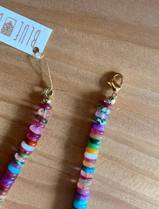Rainbow Mixed Gemstone Necklace