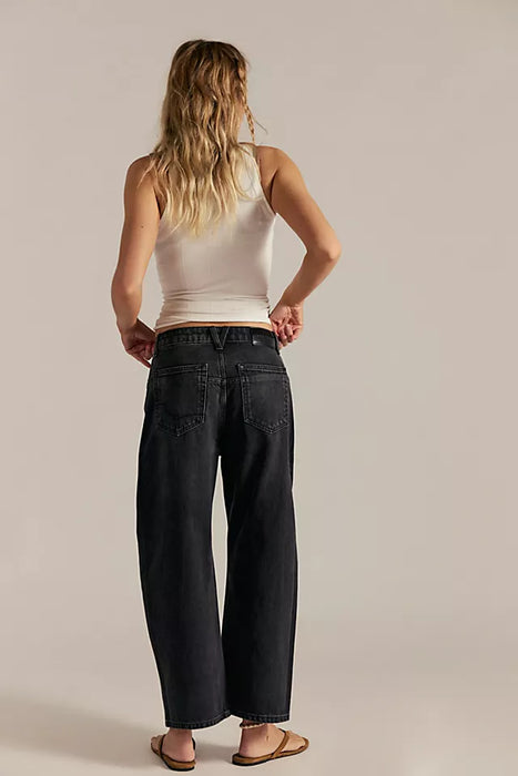 Deep Trance Dropped Boyfriend Jeans