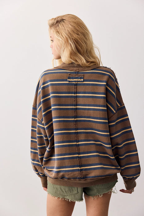 Palm Springs Striped Pullover