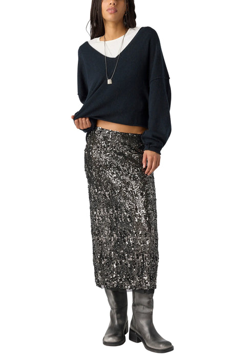 See Me V-Neck Knit Pullover