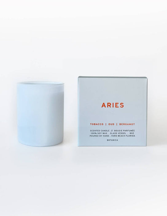 Aries Zodiac Candle